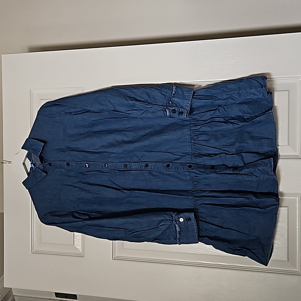 Long sleeve denim dress